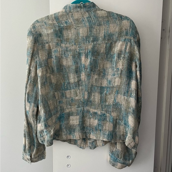 Antonio Derrico Blue and Beige Jacket - Picture 5 of 7